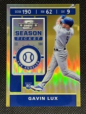2020 Panini Chronicles Contenders Optic Gold /10 Gavin Lux #3 Rookie RC