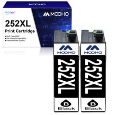 2PK 252XL Replacement For Epson Black Ink Cartridges For WorkForce WF7210 WF7710