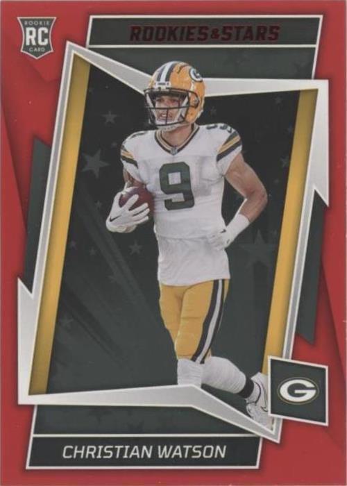 2022 Panini Rookies & Stars - Rookies Christian Watson #127 Red (RC ...