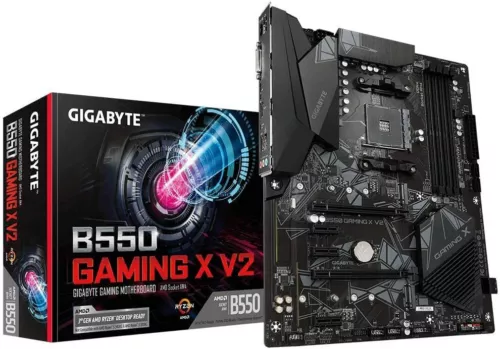 Gigabyte ‎B550 GAMING X V2 ATX Motherboard AMD Ryzen 5000 B550 ATX M.2 HDMI DVI