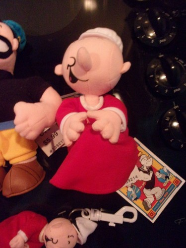 VINTAGE 1999 POPEYE, OLIVE, BRUTUS, SWEE'PEA STUFFINS WITH TAGS - NOS - Picture 4 of 7