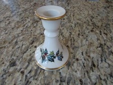 LENOX WNTER GREETINGS SINGLE CANDLESTICK HOLDER MADE IN USA 4.5"H