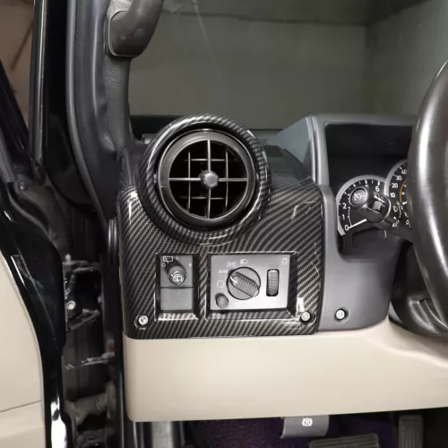 ABS Carbon Fiber Interior Center Console Trim Cover Set Fits Hummer H2 2003-2007 - Picture 3 of 30