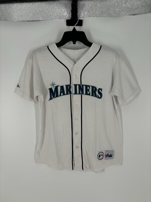 Vintage 90s Seattle Mariners Made In USA Majestic Jersey Blank No Player Signed