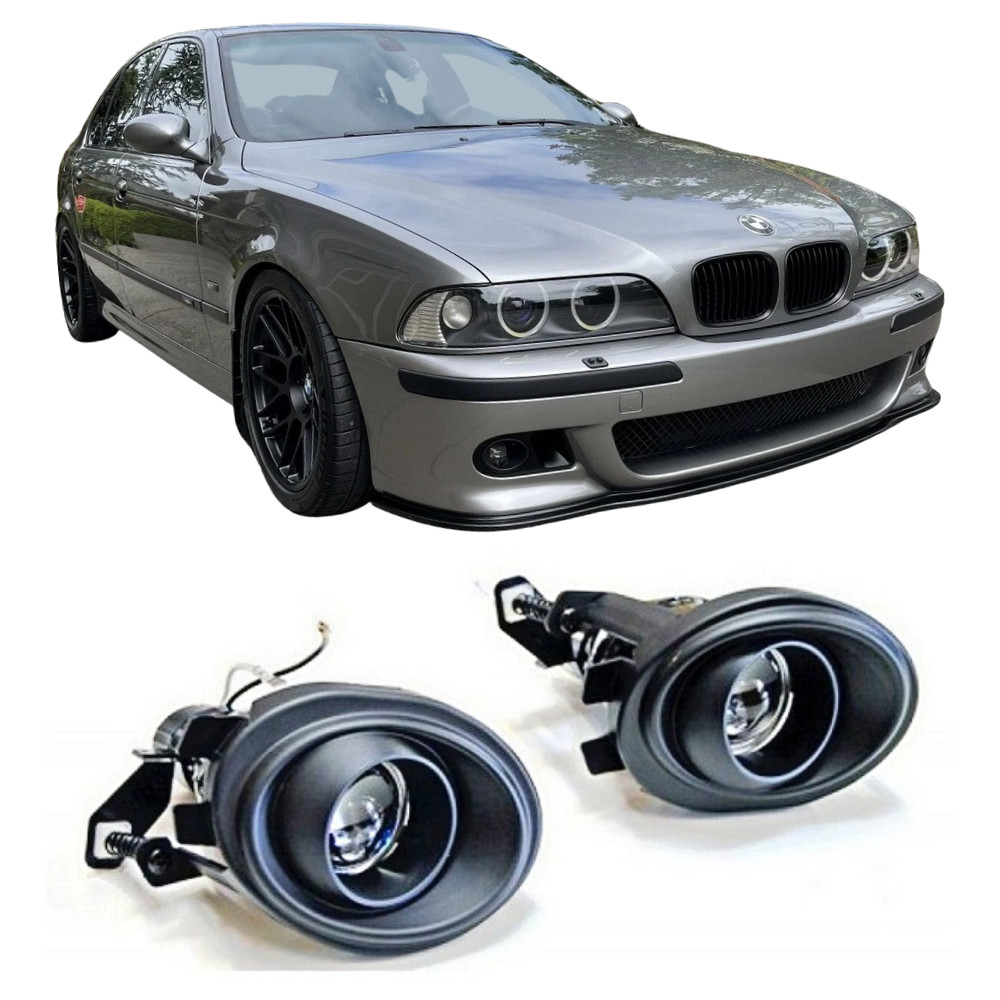 Antibrouillards HB4 jaune vintage pour BMW Série 5 E39 Pack M améliorant le style et la visibilité