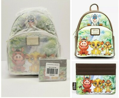 Loungefly Disney The Lion King Simba and Friends Mini Backpack EXCLUSIVE DROP: Loungefly Lion King Simba, Pumbaa & Timon  main image 2