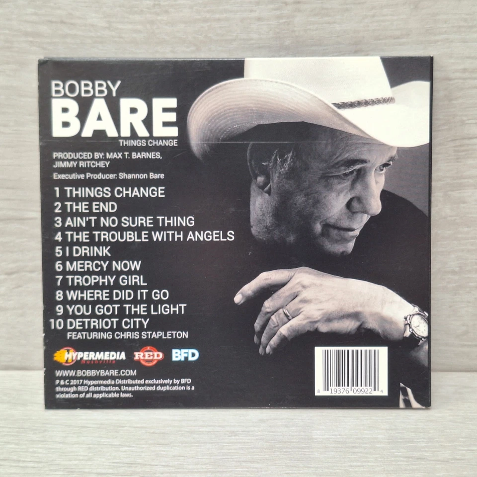 Bobby Bare - Things Change - CD - 2017 Hybermedia - VGC  - Image 2 of 4