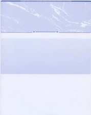 Blank Check Stock Paper - QuickBooks Stock BLANK - Check on Top - Blue Marble