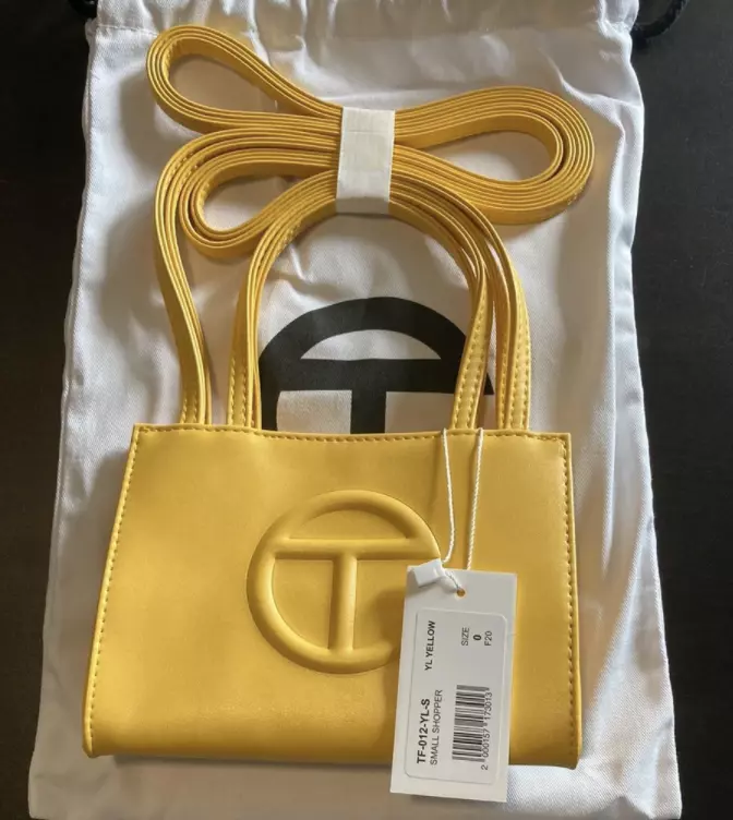 Telfar Small Yellow Shopping Bag - Yellow Handle Bags, Handbags