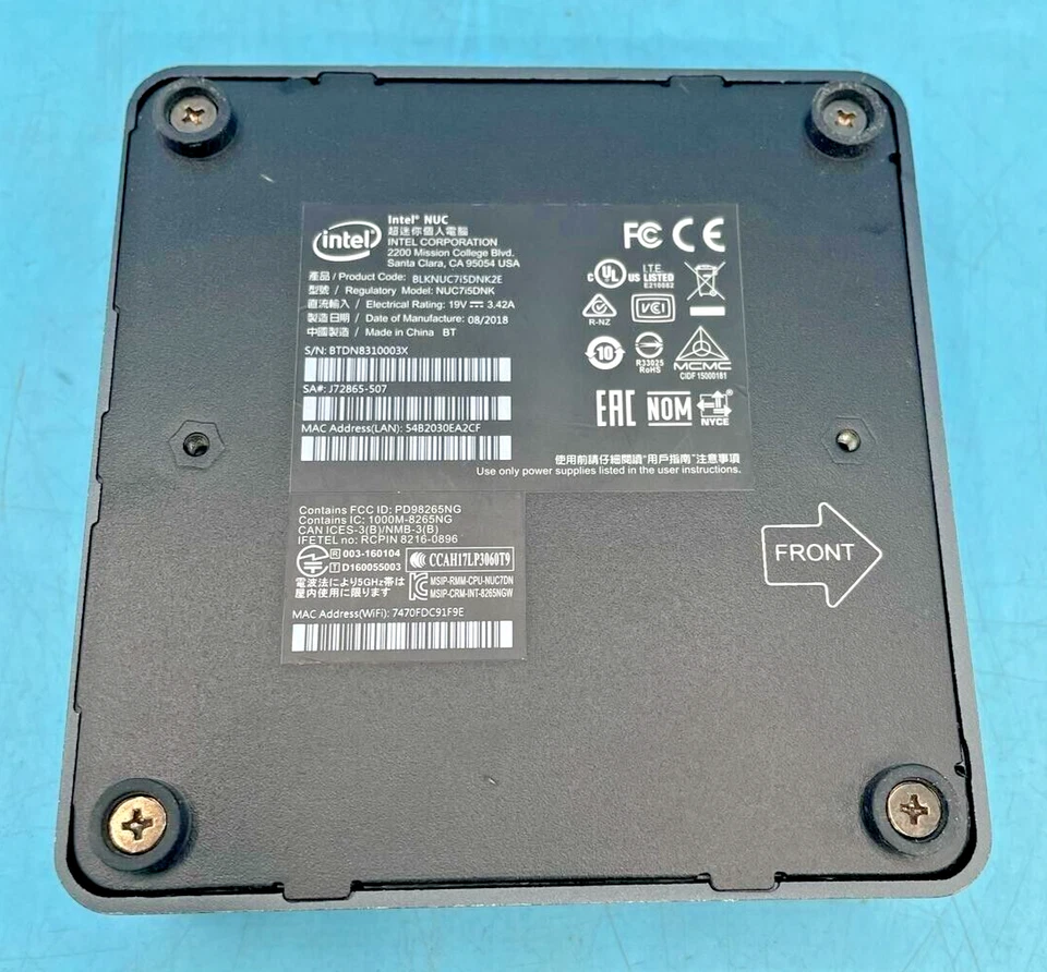 Intel NUC7i5DNK Mini PC - i5-7300U - 16GB RAM - 240GB SSD - WIN10 (OFFERS OK) - Image 3 of 4