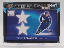2021-22 Upper Deck Credentials Star of the Night Rookie Vasily Podkolzin #2SR-6