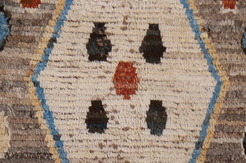 Tribal Geometric Moroccan Berber Oriental Area Rug Hand-knotted Wool Carpet 5x6 - Picture 7 of 12