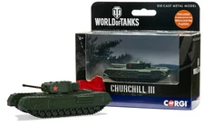 Corgi World Of Tanks Churchill III "Fit To Box" Scale Diecast Metal Tank WT91204