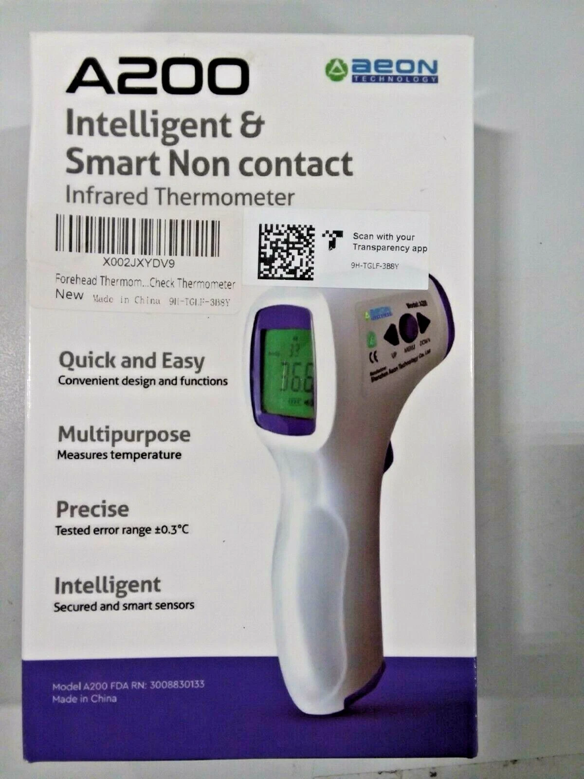 Forehead Thermometer for Adults/Kids, Non-Contact Infrared Thermometer