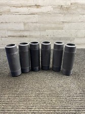 Lot of 6 Nipple Thread/Thread PVC Pipe 1-1/2" x 5-1/2"