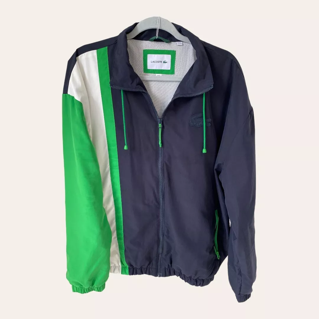 Mens white best sale lacoste jacket