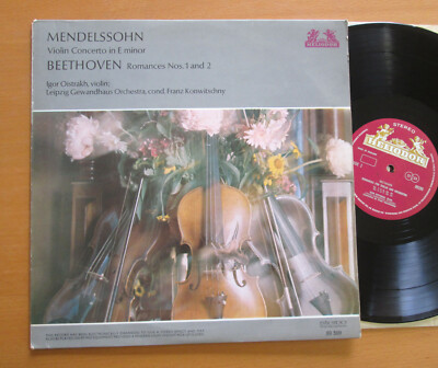 89 599 Igor Oistrakh Mendelssohn Violin Concerto Beethoven Romances Heliodor EX