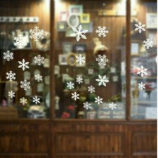 Snowflake Window Sticker Christmas Glass Stickers Static Cling Removable Decors