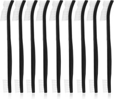 9Pcs Small Cleaning Brushes Set,Double-Ended Nylon Detailing Crevice Black