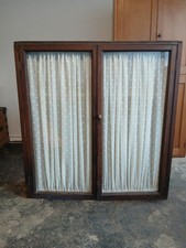 Antique Victorian large double doored dresser/medicine cabinet with 2 shelves