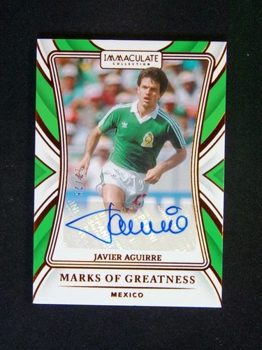 2024-25 Panini Immaculate Javier Aguirre Marks Of Greatness Auto /25