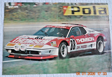 AFFICHE FERRARI 512 BB COMPETIZIONE LE MANS 1978 THOMSON JC ANDRUET =42CM X 28CM