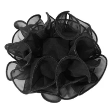 Chiffon Ruffled Jaw Clip Claw Hair Bow 30 Colors