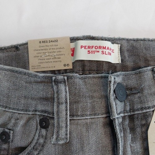 Levis 511 Jeans Boys Size 8 Regular 24” X 22” Adjustable Waist - Picture 3 of 4
