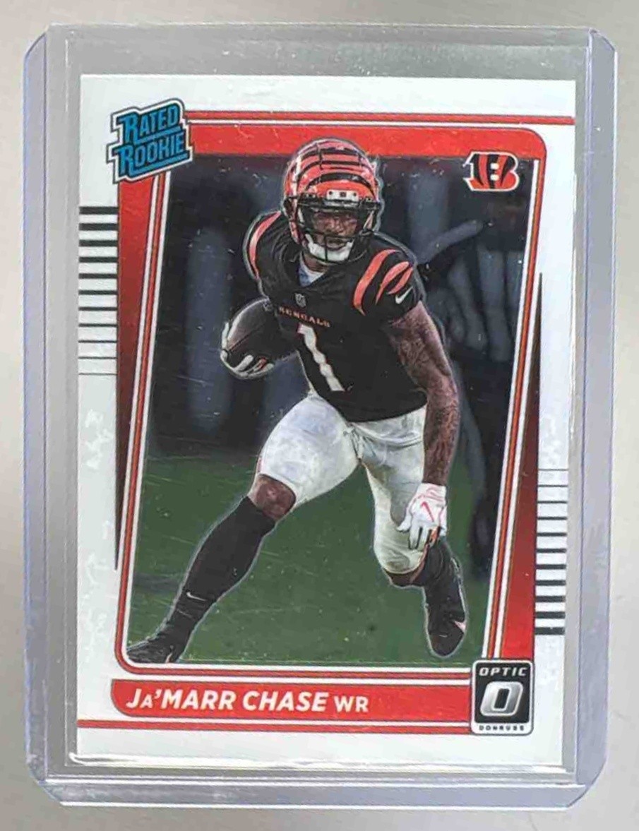 Ja'Marr Chase 2021 Panini Donruss Optic #207 RC Rated Rookie