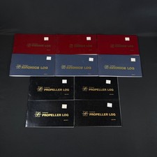10x Aircraft Maintenance Logbook Combo engine/Avionics/Propeller log vintage NEW