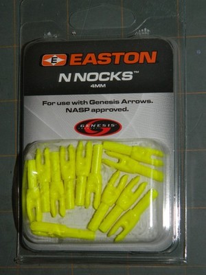 Easton N Nocks Yellow 4mm Genesis Arrows 12 count NASP Approved FREE SHIP