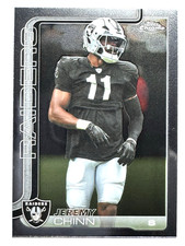 JEREMY CHINN Las Vegas Raiders 2025 Topps Chrome Football Card #184