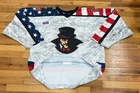 Minnesota Magicians Travis Brown NAHL SIGNED Game Worn Hockey Jersey Men 56