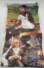 Barbie Throw Pillow Cover Pair Black  White Logo  Photo Coffee  Picnic Design