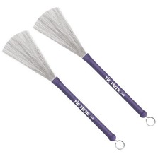 Vic Firth Heritage Brushes Retractable Wire Drum Sticks Percussion Purple NEW