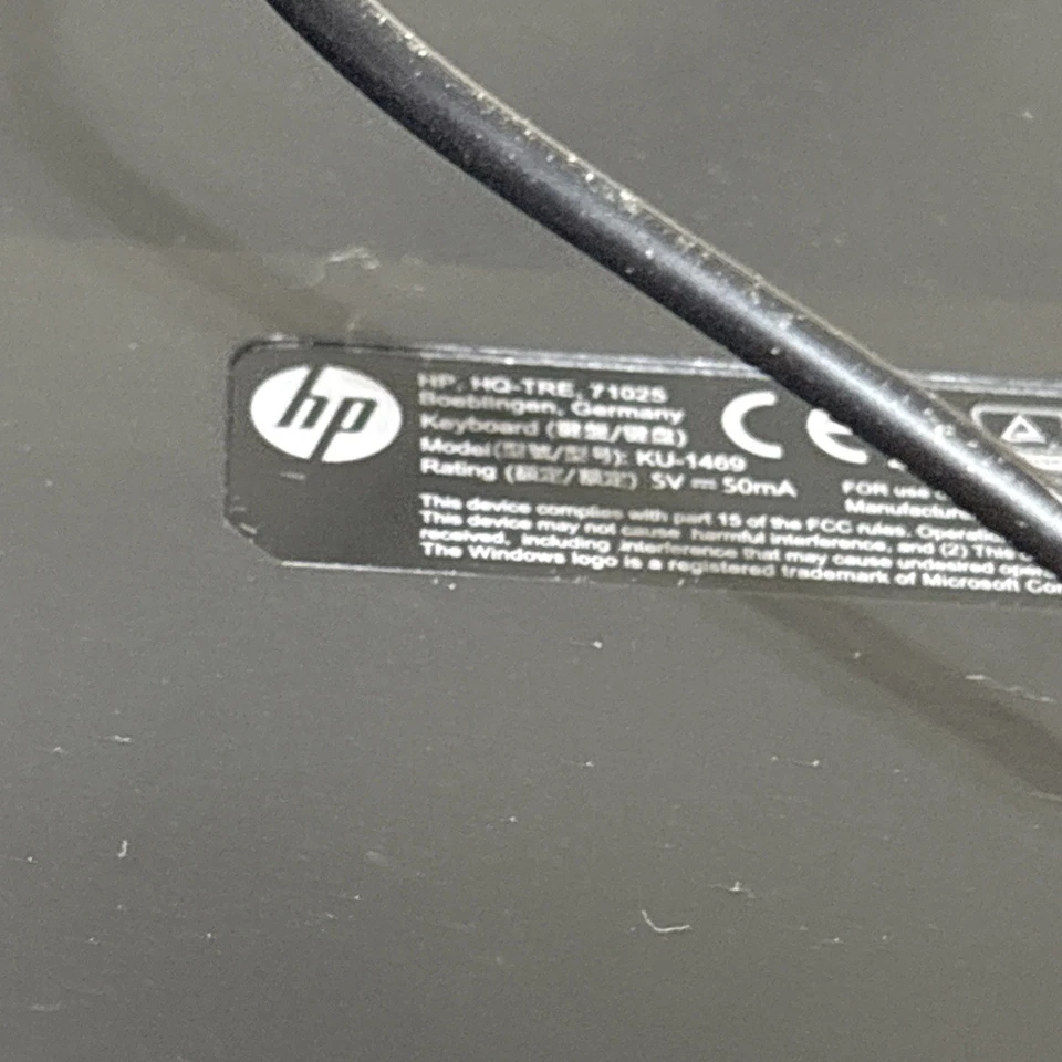 HP Slim Office Keyboard - Black - New, Read - Image 2 of 3