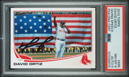 David Ortiz [American Flag] #595 2013 Topps card