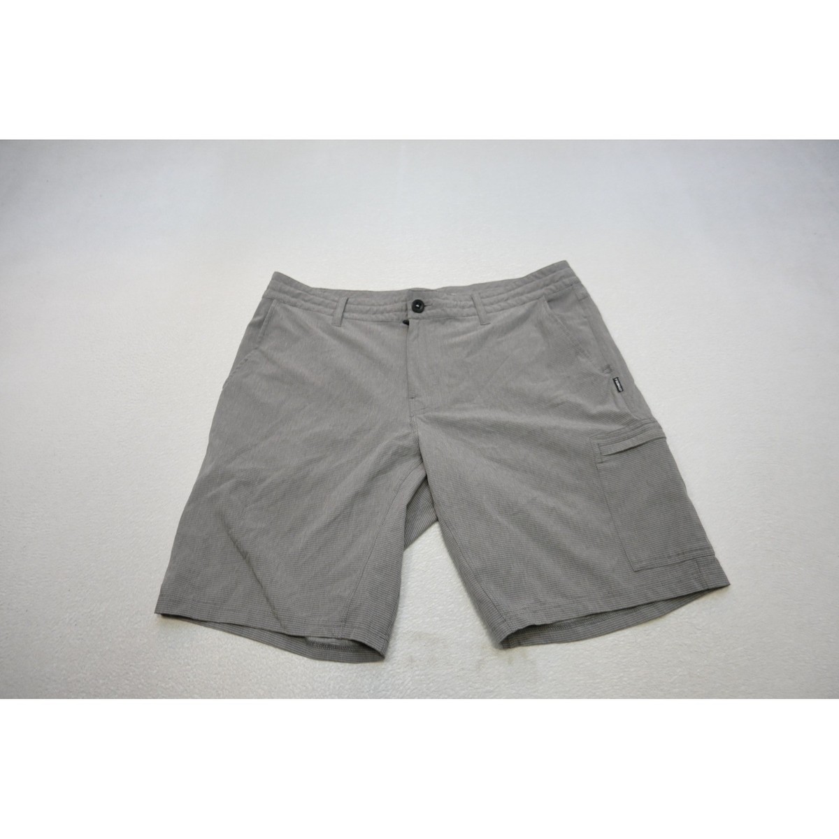 O'Neill Crossover Hybrid Shorts Mens 36 Grey Micro Stripe Stretch