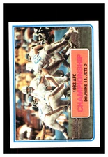 1983 Topps #11 AFC Championship Dolphins/Jets NM-MT