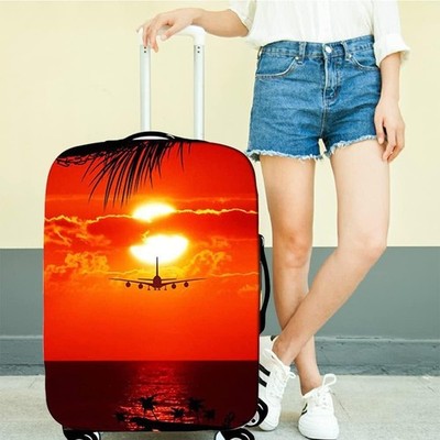 DOTBUY Elastische Kofferhülle Reise Waschbare Kofferschutzhülle Extra Groß Dr