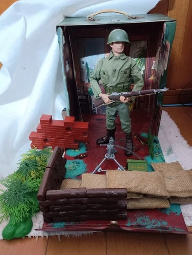 VINTAGE 1970 TAKARA NEW GIJOE HQ AND SOLDIER SET NICE!!