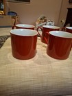 Dansk Tapestries Jacquard Flat Top Cups, Red, Set Of 6 — photo 2
