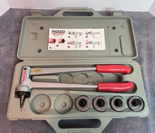 Very Clean - RIDGID Tube Expander Model S Kit 3/8", 1/2", 3/4" and 1" Heads