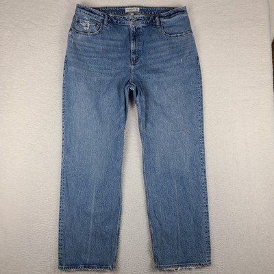 Abercrombie & Fitch Jeans Womens 34/18 The '90s Relaxed Light Wash Curve Love
