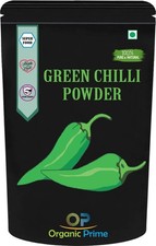 Organic Prime Green Chilli Powder Pure Natural Dried Hot Indian Spice Seasoning