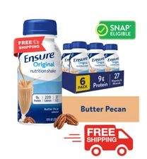 Ensure Original Meal Replacement Nutrition Shake Butter Pecan 8 Fl Oz 6 Count