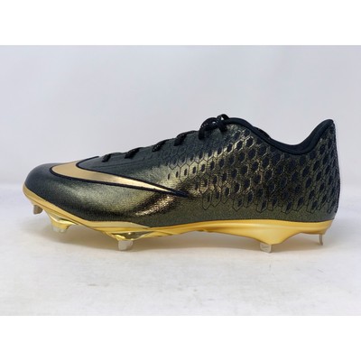 Nike Lunar Vapor Ultrafly Elite 2 Gold Black Baseball Cleats, Size 14 AO7946-013