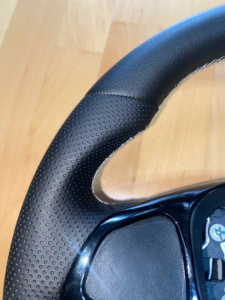 Lenkrad Leder Mercedes Vito Tourer V-220 W447 A0004601803 W117 W205 NEU Bezogen - Bild 2 von 4