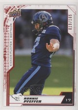 2020 Upper Deck CFL Red 19/165 Ronnie Pfeffer #154 0e3