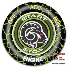 Car Push Start Button Cover for Dodge RAM Truck 1500 2500 3500 4500 5500 Green